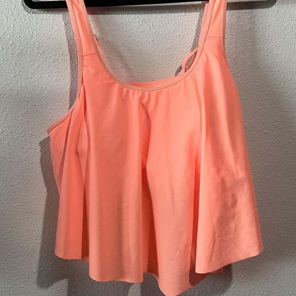 Swim top beautiful fluorescent salmon, color size XL